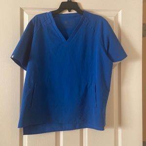 Figs XL royal blue scrub top